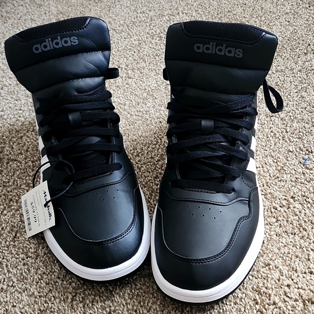 Adidas Men's Black High-Top Sneakers